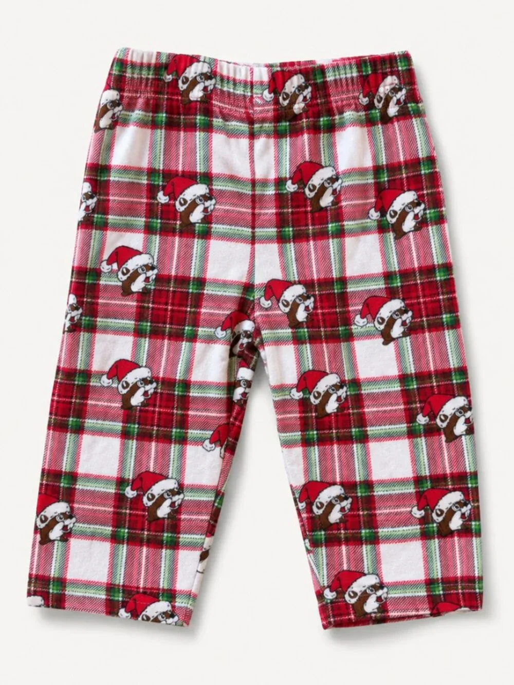 NWOT Buc-ee’s 9M Christmas Santa Beaver Plaid Flannel Pajama Pants